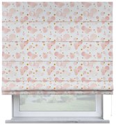 Biało-różowa roleta dziecięca 170x160 cm Magic – Yellow Tipi