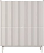 Komoda: 4 drzwi, kaszmir, 103,2 x 126,2 x 38 cm