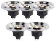 Zestaw 5 żarówek LED GU10 3-stopniowy ściemniacz Dim-to-Warm AR111 11W 620lm 2000-3000K