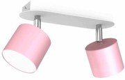 Lampa sufitowa DIXIE PINK 2xGX53 podwójna, różowa, kierunkowa