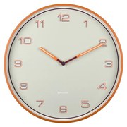Karlsson 6013OR designerski zegar ściennypomarańczowy, średnica  40 cm