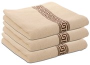Ręcznik GREEK 50 x 90 cm kremowy, 100% bawełna