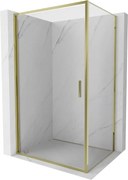 Mexen Exo kabina prysznicowa uchylna 90 x 70 cm, transparent, złota - 817-090-070-50-00
