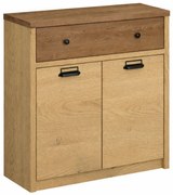 Komoda z szafką loft dąb cremona + dąb lefkas A2-W53