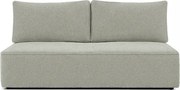 Sofa z Funkcją Spania MAVIA Szara Boucle Japandi