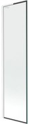Mexen Next L parawan nawannowy 1-skrzydłowy 50 x 150 cm, czarna ramka, biały - 895-050-000-03-70-20