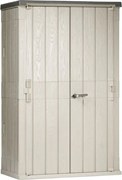 STORA WAY HIGH plastikowa szafa ogrodowa, beżowa