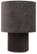 Brązowa welurowa lampka stołowa - x A339 N6-P30