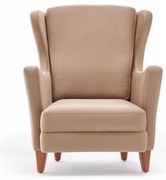 Beżowy fotel typu uszak Lola Brejer – Artie