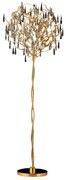 Kryształowa lampa stojąca 5xG9/40W/230V złota
