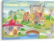 Obraz - Kolorowe miasteczko (70x50 cm)