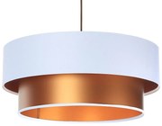 Miedziano-biała duża lampa wisząca glamour - S420 L1-L34