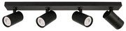ITALUX SPL-2813-4B-BL - Oświetlenie punktowe LACONI 4xGU10/35W/230V czarne