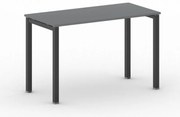 Biurko SQUARE, 120x60 cm, czarna podstawa, grafit