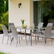 Zestaw mebli ogrodowych Lupus szary PATIO