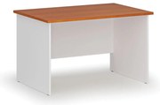 Biurko PRIMO WHITE, 120x80 cm, biały/czereśnia