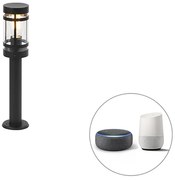 Zewnetrzna Inteligentna lampa zewnętrzna czarna 50 cm IP44 z WiFi ST64 - Gleam Nowoczesny Oswietlenie zewnetrzne