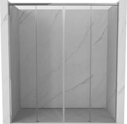 Mexen Rox Duo drzwi prysznicowe rozsuwane 180 cm, transparent, chrom - 8C2-180-002-01-00