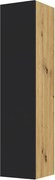 Modułowy regał ścienny dąb artisan + czarny T3-L45