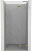 Mexen Lunar L drzwi prysznicowe uchylne prawe 75 cm, transparent, złote - 834L-075-000-50-00-P
