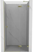 Mexen Lunar L drzwi prysznicowe uchylne prawe 75 cm, transparent, złote - 834L-075-000-50-00-P