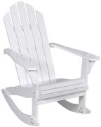 Bujane białe ogrodowe krzesło L8-W93