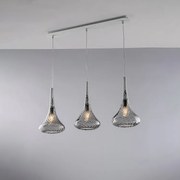Szyny Nemesis Iron z szarym szkłem Pyrex, 3 światła, dł. 75 x 10, BL280-BIN3-GR
