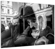 Obraz - Charles Chaplin w Pradze (70x50 cm)