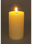 Zewnętrzna świeczka LED 7,5 x 12,5 cm, beżowy, na baterie