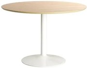 Okrągły stół  biały + naturalnyF0-M05