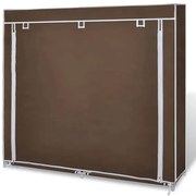 Brązowa tekstylna szafa na buty G8-K31