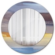 Abstrakcyjny obraz Lustro z nadrukiem okrągłe