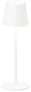 Biała lampa stołowa LED z metalowym kloszem, ściemniaczem i czujnikiem ruchu (wys. 38 cm) Tropea – Fischer &amp; Honsel