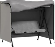 Outsunny Osłona na Huśtawkę Hollywood, odporna na rozdarcia, wodoodporna, pyłoszczelna, Poliester, 177 x 114 x 152 cm, Szary | Aosom PL