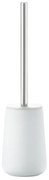 Biała porcelanowa szczotka do WC Nova − Zone