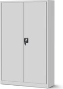 Szafa biurowa na akta szeroka Jan II 115x40x185 cm szara