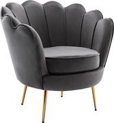 Fotel DANDELION z weluru – kolor antracytowy marki Pascal Morabito