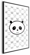 Plakat Pandy i niedźwiedzie 60x90 cm z ramą czarną z marginesem ARTGEIST B