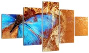 Obraz - Niebieski motyl (125x70 cm)