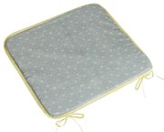 Bellatex Poduszka Adéla gładka Napinany kwiatek szary, 40 x 40 cm