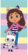 Bawełniany ręcznik dziecięcy 70x140 cm Gabby´s Dollhouse Colors – Jerry Fabrics