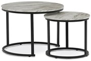 Zestaw stolików konferencyjnych, biały marmur, 2 szt.