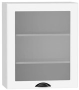 Górna szafka kuchenna z przeszklonym frontem biała K3-H35