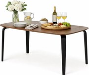 Prostokątny fornirowany stół w stylu retro H0-C85