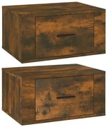 Dwie wiszące szafki nocne w kolorze przydymiony dąb T6-F59