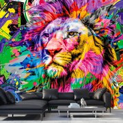 Fototapeta - Obraz lwa 3D (196x136 cm)
