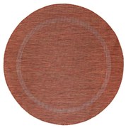 Dywan zewnętrzny Relax ceglany 120 cm x 120 cm  koło