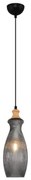 Lampa wisząca na przewodzie BOTTLE 1xE14/4W/230V szkło przydymione