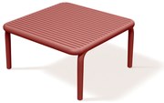 Stół ogrodowy kawowy Brene Retro Red 79,5 x 79,5 cm FERNE