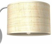 Kinkiet, rattan, pojedynczy, boho MARSHALL WHITE / RATTAN 1xE27